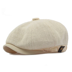 MENS NEW HOLLOW BREATHABLE FLAT CAP_CWAH1910
