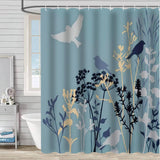 DANDELION FLOWER WATERPROOF SHOWER CURTAIN_CWMM1794