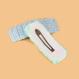 RECTANGULAR HAIR CLIP HANDMADE CROCHET YARN PIN_CWASC0836