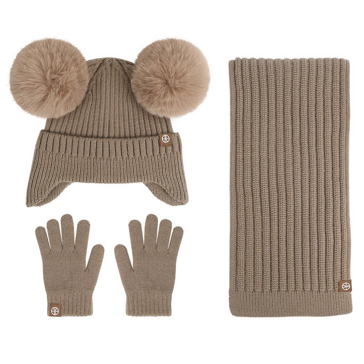 CHILDRENS HAT SCARF AND GLOVES THREE PIECE SET_CWMM2810
