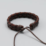 PERSONALIZED WOVEN VINTAGE LEATHER BRACELET_CWMM4463