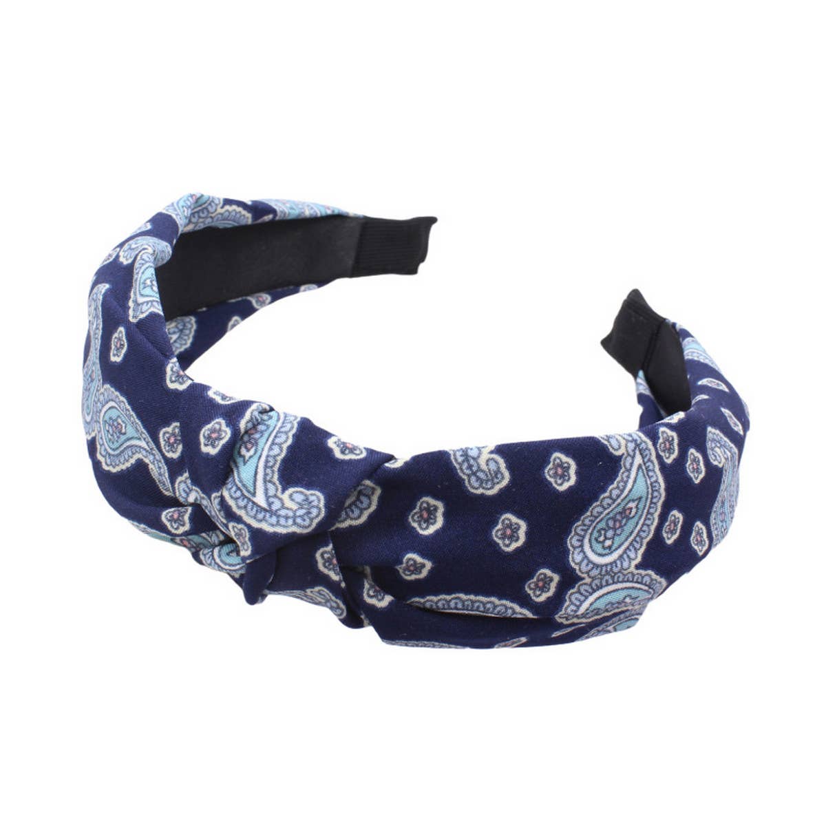 SIMPLE WIDE BRIMMED FABRIC PRINTED HEADBAND_CWAHA1687