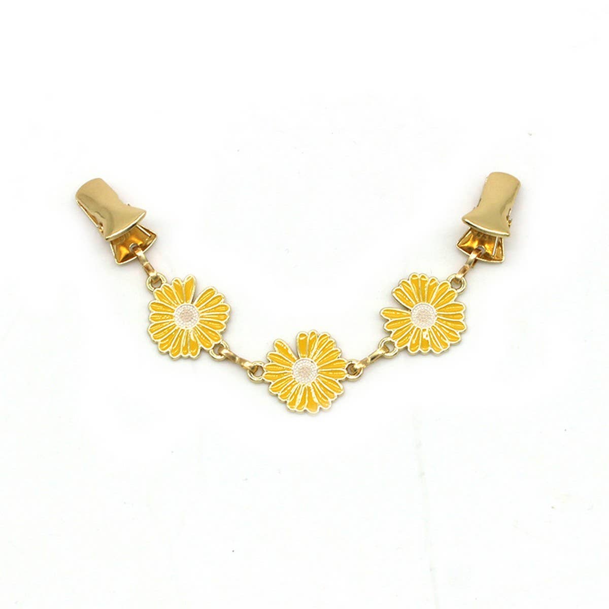 HOT SALE CREATIVE ALLOY DAISY SHAWL CLIP_CWMM2204