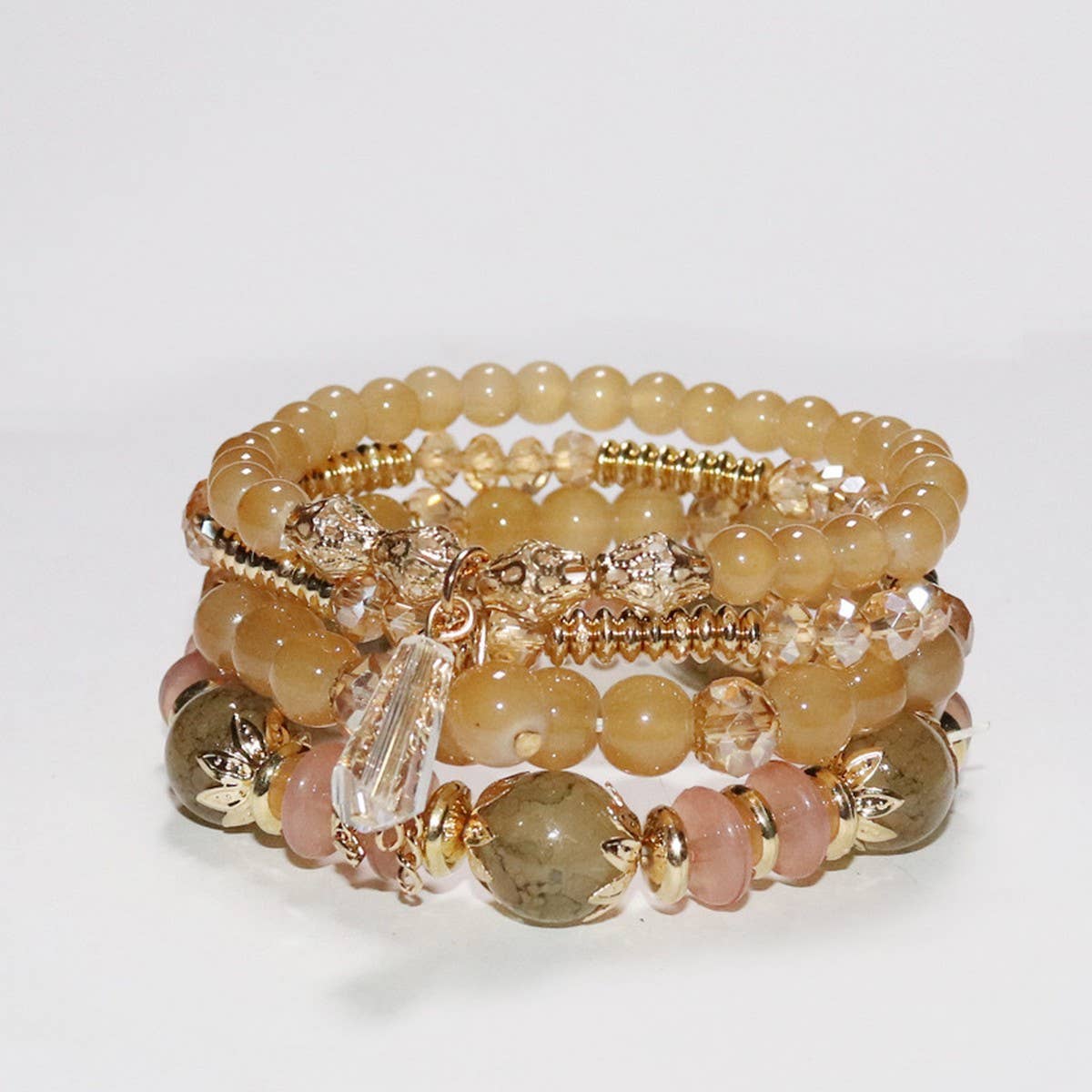 MULTI LAYERED CRYSTAL BRACELET EXOTIC SET_CWAJE1250