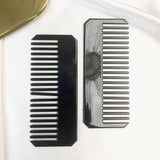 Vintage Black Acetate Hair Comb For Women_Cwmm6443