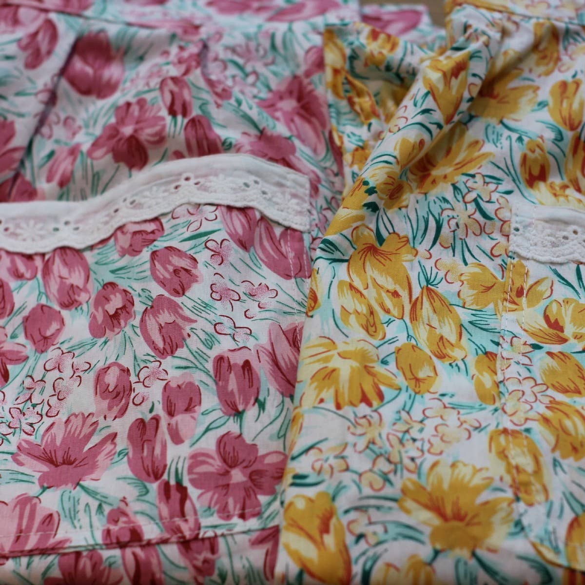 SMALL FRESH LOLITA TULIP APRON HALF LENGTH APRON_CWMM5822