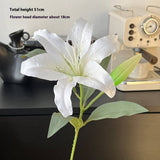 Vintage Autumn Artificial Lily With Bud And Bloom_Cwmm6504