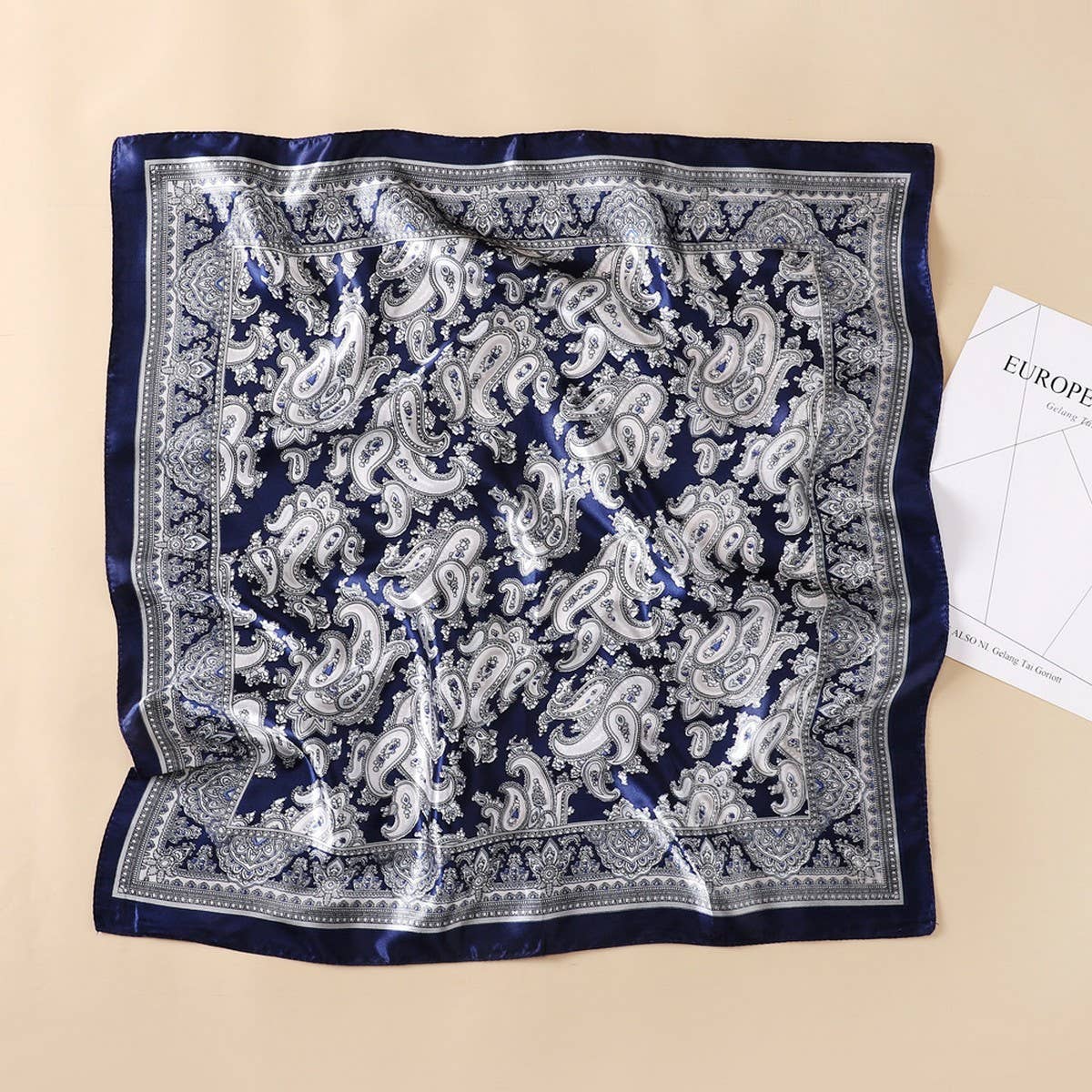 NEW RETRO SUN PROTECTION SILK SCARF HEADBAND_CWASC0819