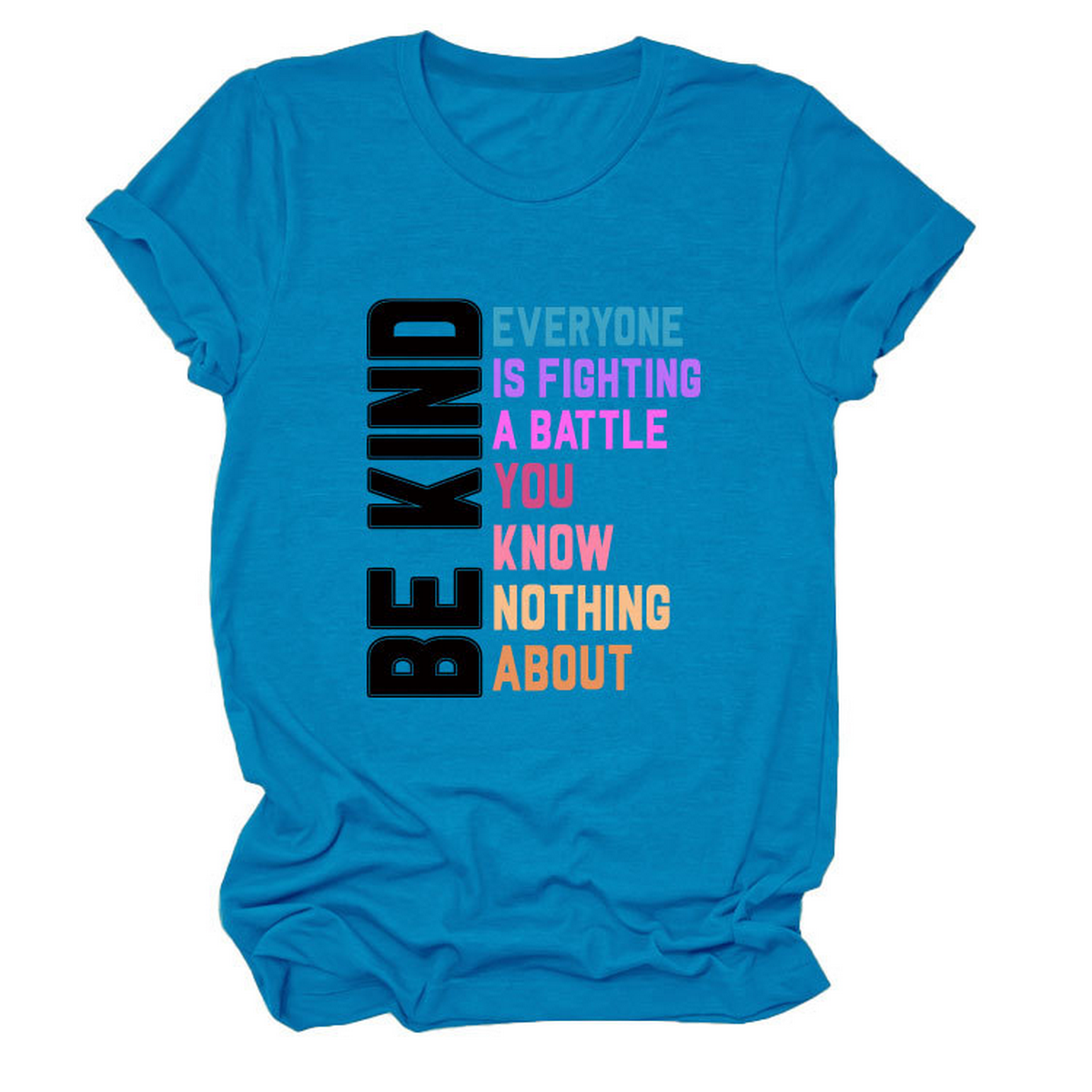 Trendy Womens Tee With Kindness Slogan