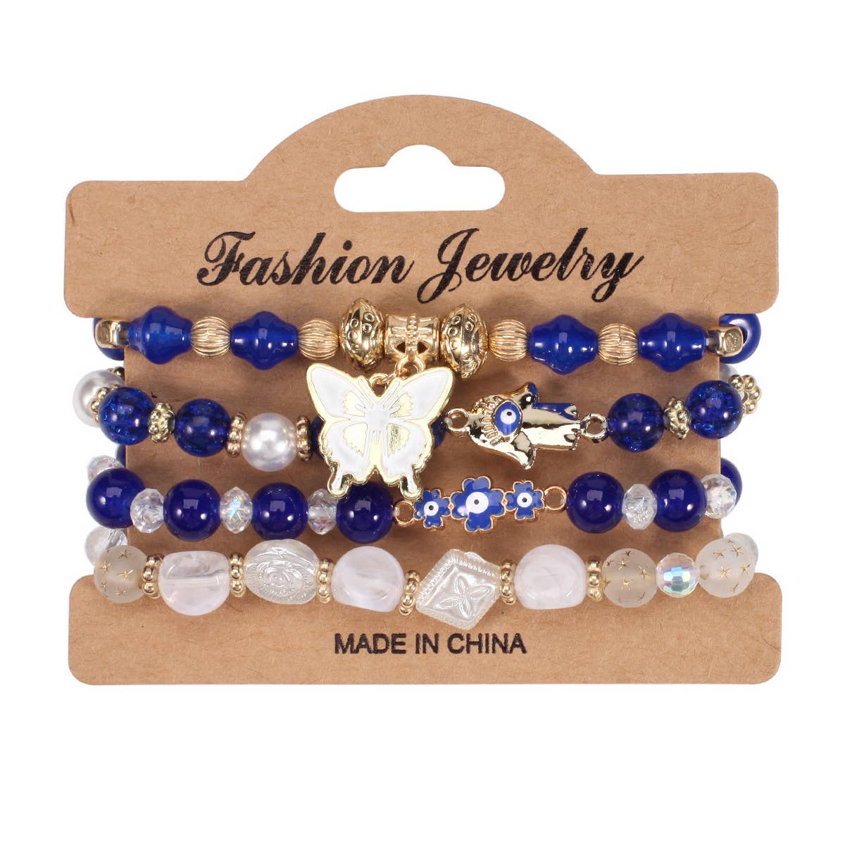 MULTI LAYER BUTTERFLY AND FLOWER BRACELET_CWAJE2230
