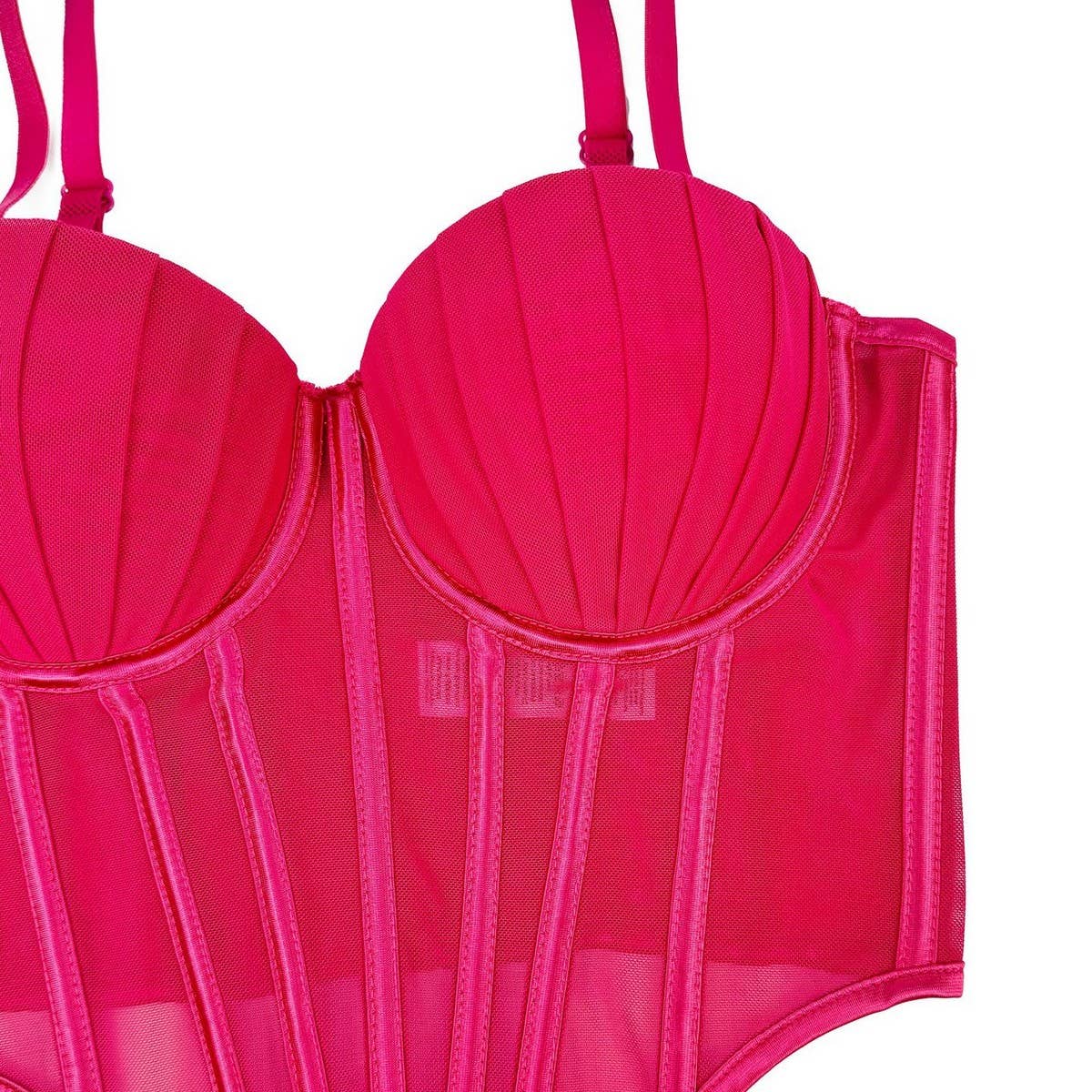 PREMIUM PLEATED HERRINGBONE CORSET WITH COASTERS_CWMM4132