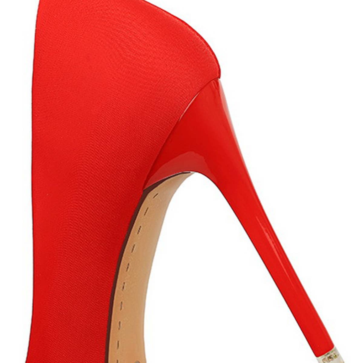 SIMPLE SOLID COLOR SHALLOW POINTED TOE HIGH HEELS_CWSHH0064