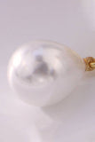 Women Retro Camellia Pearl Earrings
