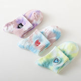 Tie-Dyed Love Embroidery Sports Socks_Cwms0247