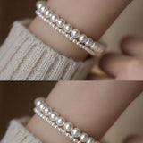 ROUND PEARL SIMPLE DESIGN FASHION BRACELET_CWAJE1667