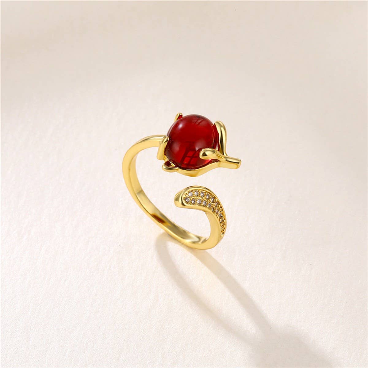 FASHIONABLE SIMPLE AND VERSATILE ADJUSTABLE RING_CWAJE1992