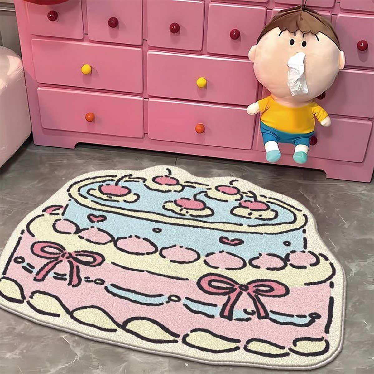 SOFT CAKE FLOOR MAT BEDROOM BATHROOM DECOR RUG_CWMM7507