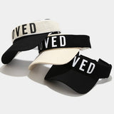LOVED PRINTED VISOR CAP SUMMER BREATHABLE SUN HAT_CWAH3312