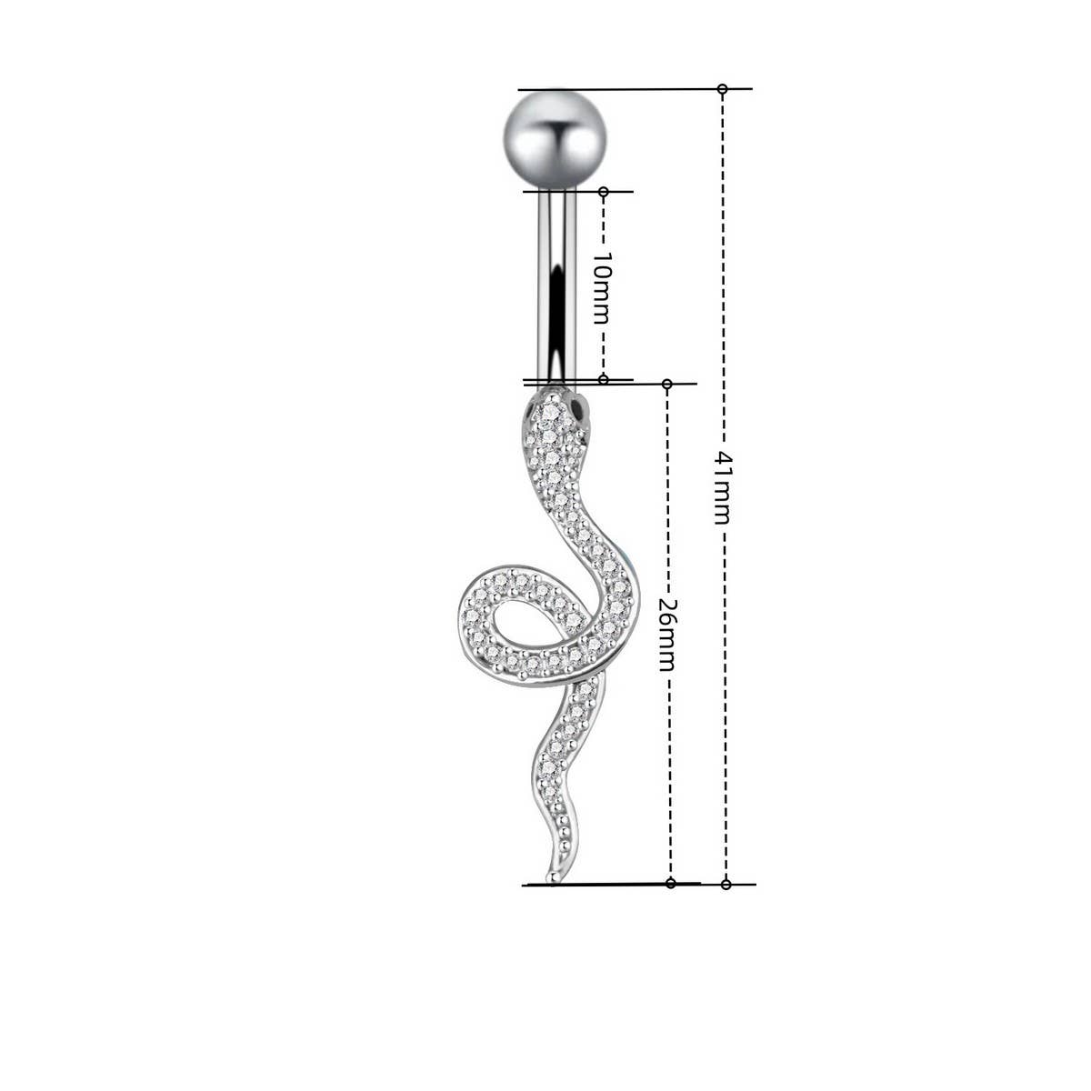 ANIMAL SHAPE FULL CZ NAVEL RING NEW FASHION_CWMM9372