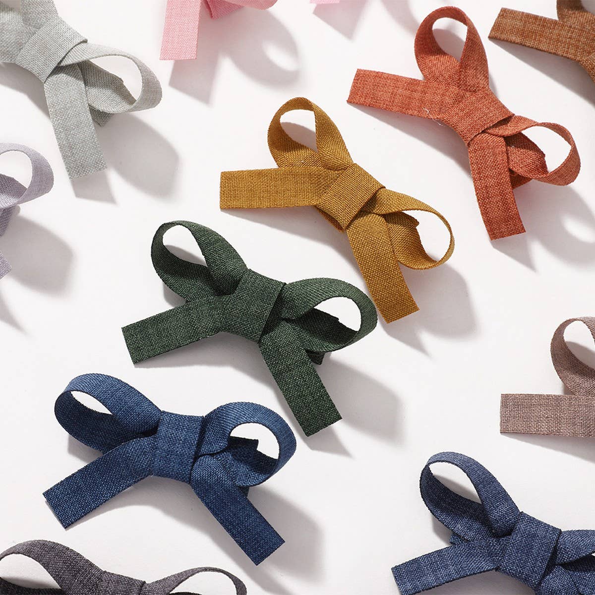 HANDMADE FABRIC BOW FULL COVER HAIR CLIP FOR KIDS_CWAHA6711