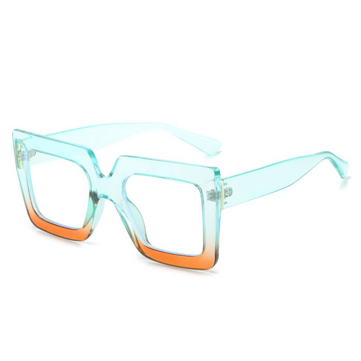 Tortoiseshell Square Frame Fashion Glasses_Cwasg0235