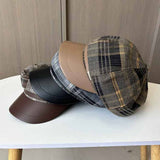 Versatile British Style Plaid Beret_Cwab2907