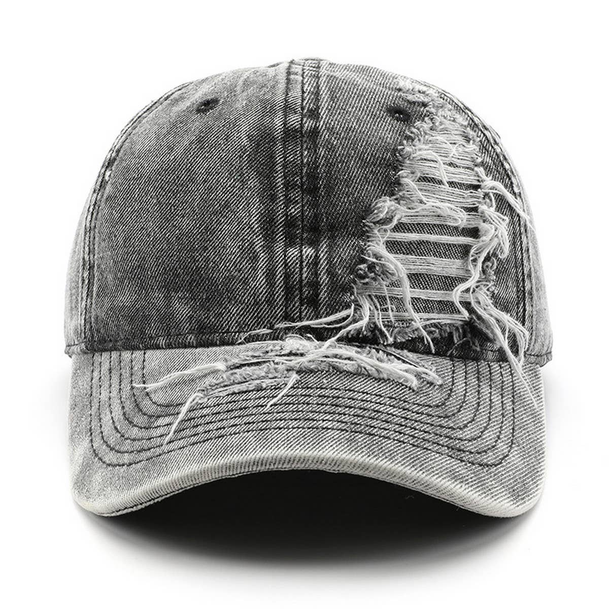 Cwah3216_Personalized Retro Solid Color Washed Baseball Cap