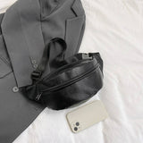 SIMPLE SOLID COLOR CROSSBODY BAG WAIST BAG_CWAB2072