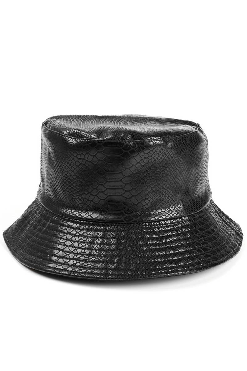 CROCODILE PATTERN DOUBLE SIDED BUCKET HAT_CWAH310