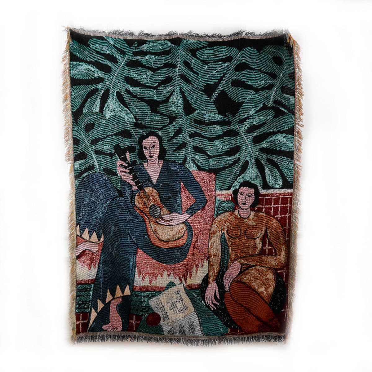 MULTIFUNCTIONAL BLANKET WITH OIL PAINTING PATTERN_CWMM0325