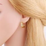 FASHIONABLE AND MINIMALIST GOLD PLATED EARRINGS_CWAJE1024