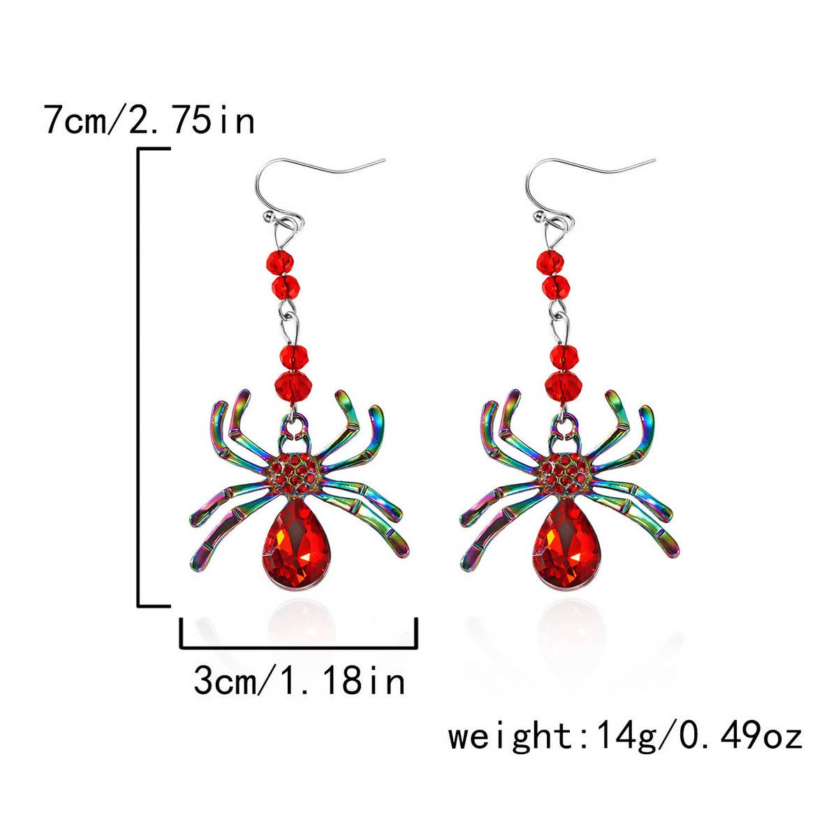 HALLOWEEN SPIDER CREATIVE EARRINGS_CWAJE2412