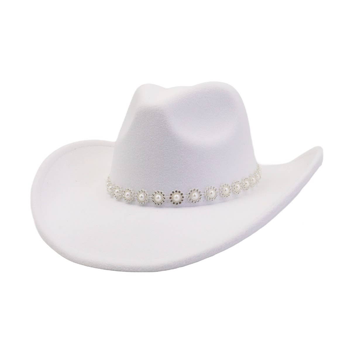 Western Cowboy Fedora Hat Felt Ethnic_Cwah04432