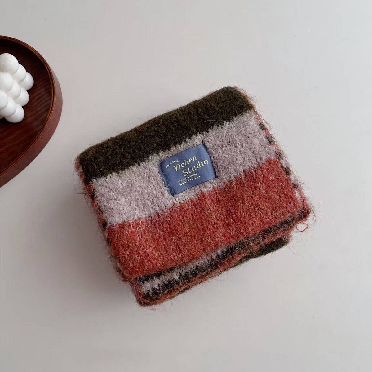 RAINBOW STRIPE KNIT SCARF FOR KIDS WINTER SCARF_CWASC2109