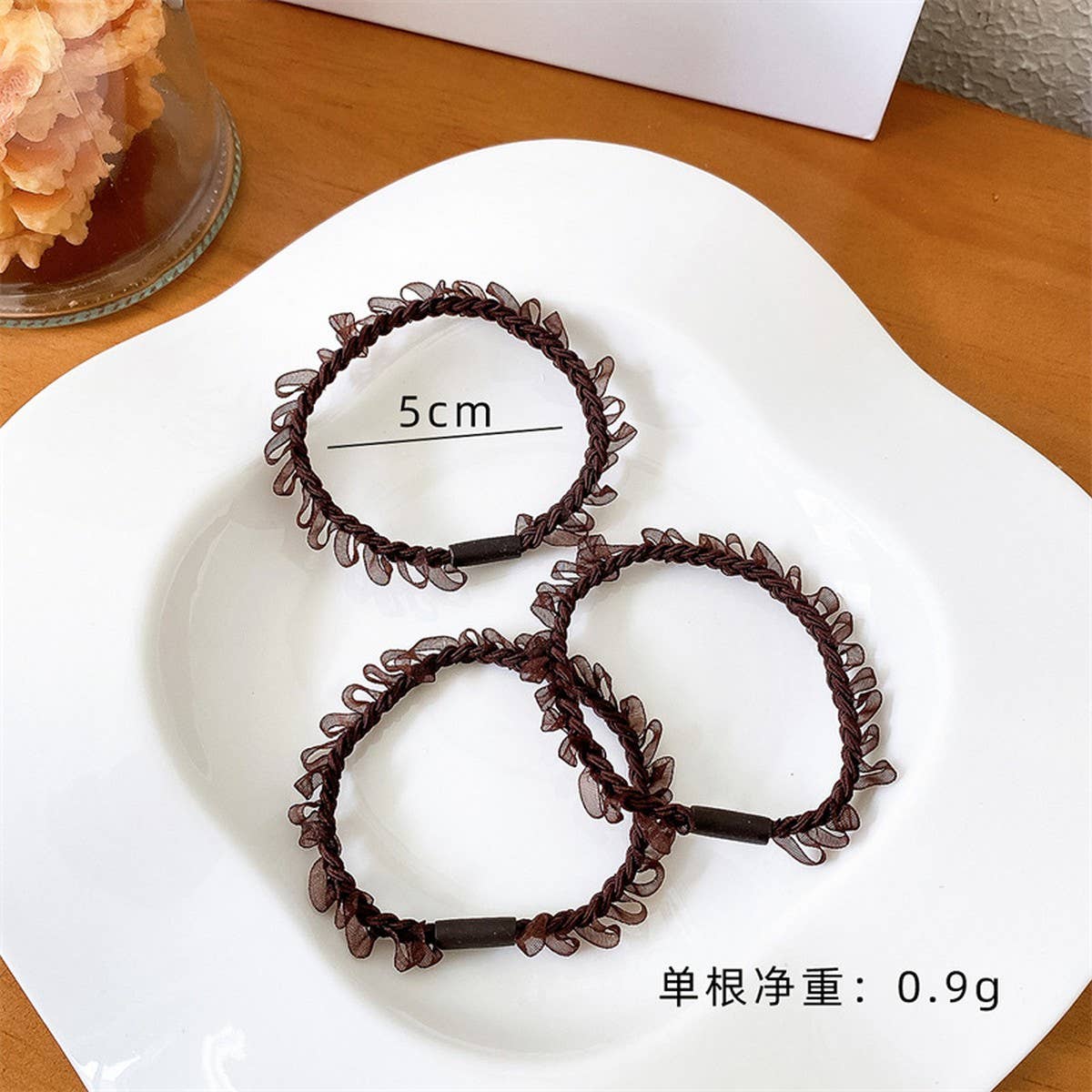 LIGHT LUXURY HAIR TIES 3 PIECE SET_CWAHA1116