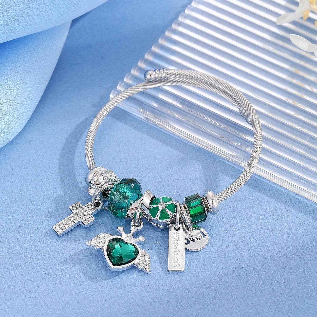 Trendy Silver Stainless Steel Adjustable Bracelet_Cwmm8591