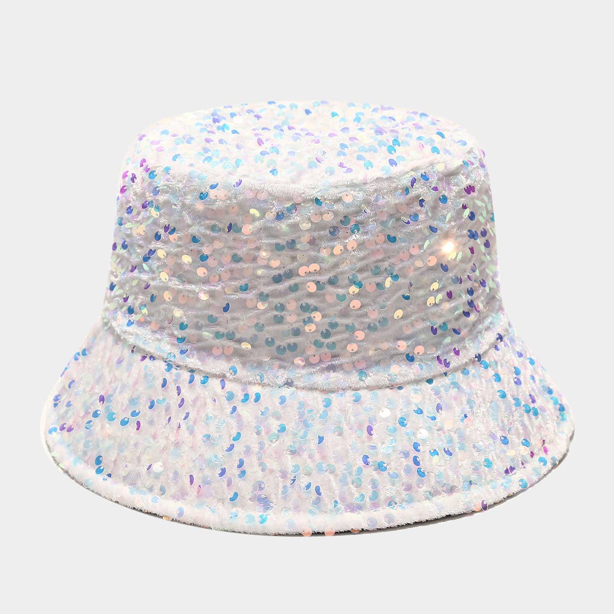 ALL MATCH SEQUINED PERSONALITY STREET BUCKET HAT_CWAB2929
