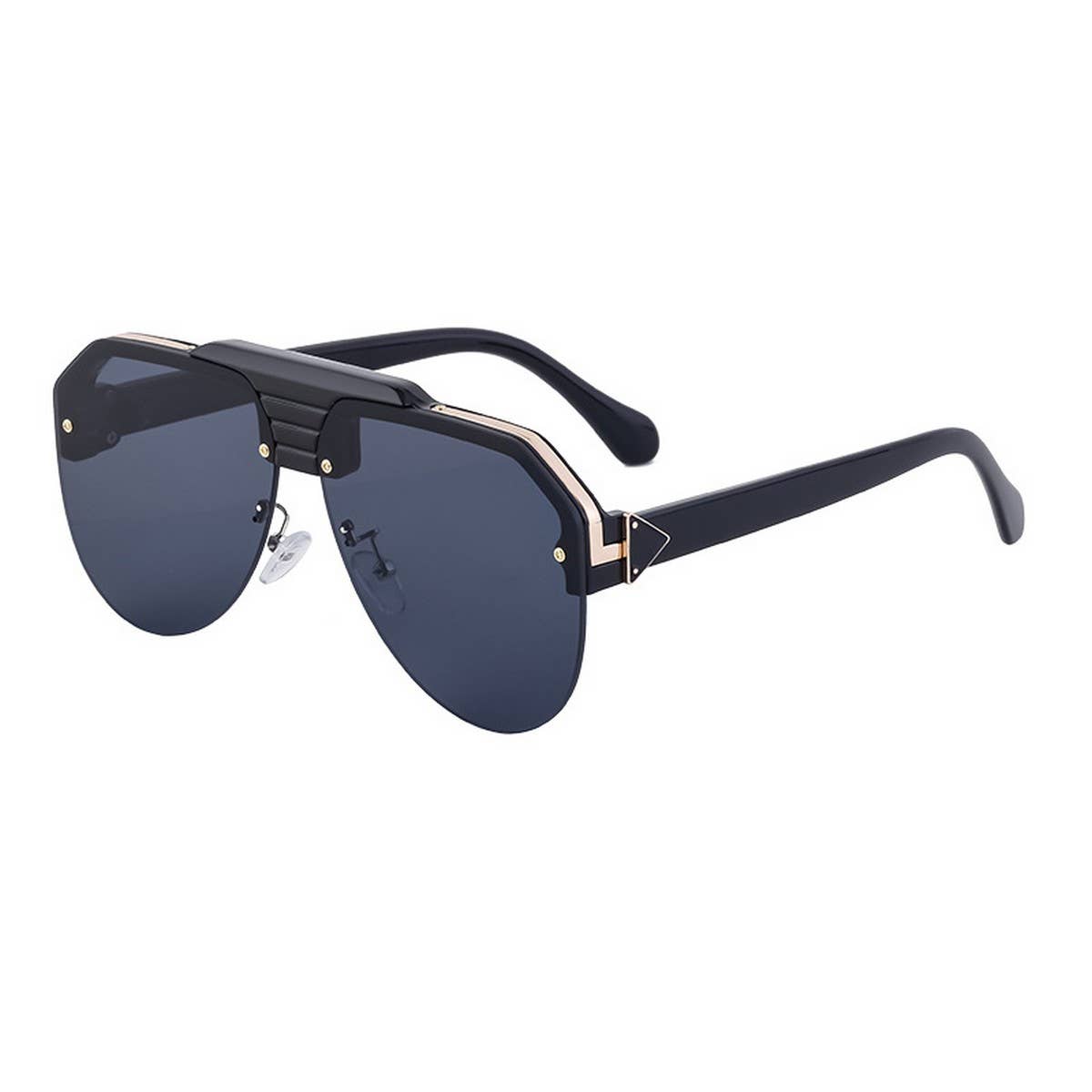 FASHION HALF FRAME TOAD ANTI ULTRAVIOLET SUNGLASSES_CWASG073