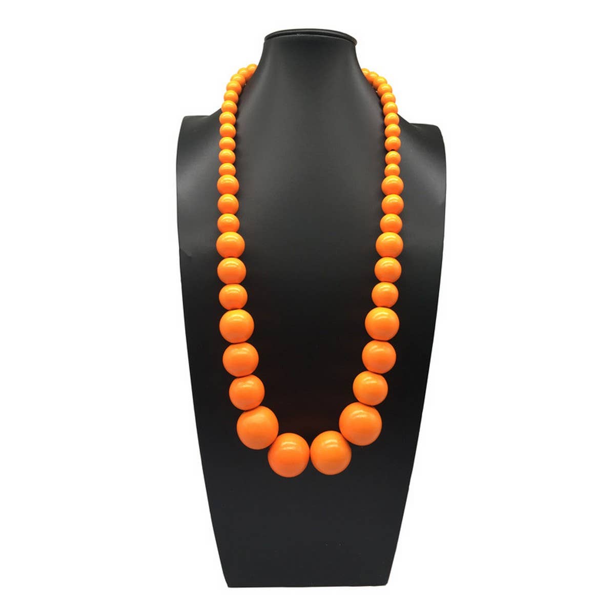 COLORFUL WOODEN LARGE ROUND BEAD LONG NECKLACE_CWMM4562