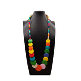 BOHEMIAN COLORFUL BEADED DISC HANDMADE NECKLACE_CWMM4855