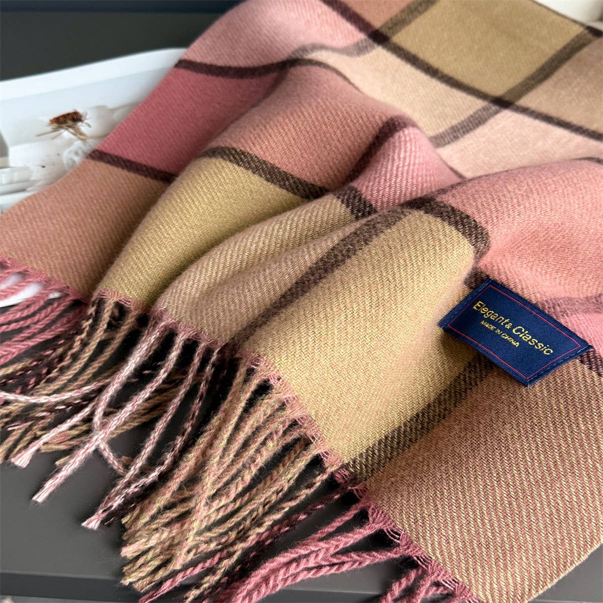 Vintage Soft Cashmere Feel Tassel Winter Scarf_Cwasc03236