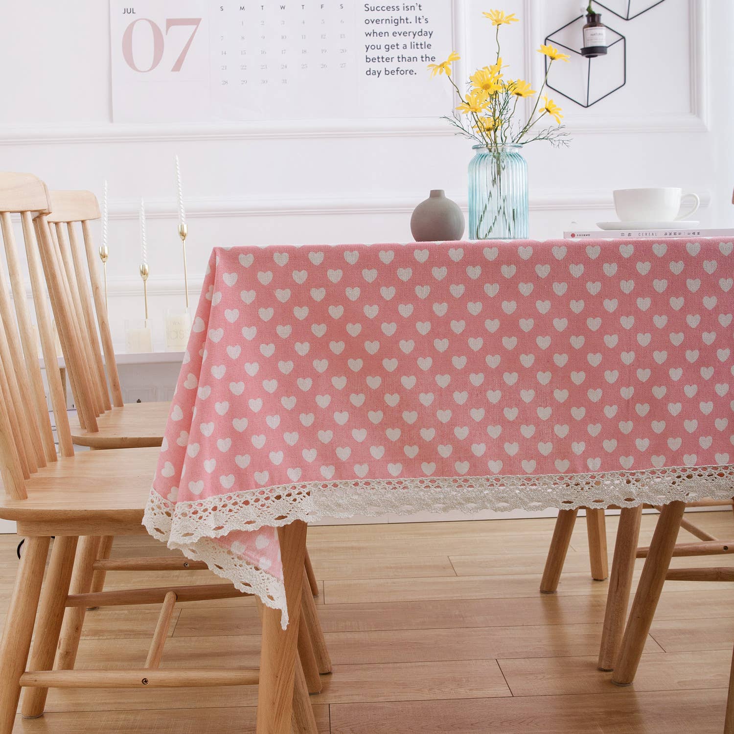 LACE DETAILED MULTI PATTERN TABLECLOTH_CWMM0017