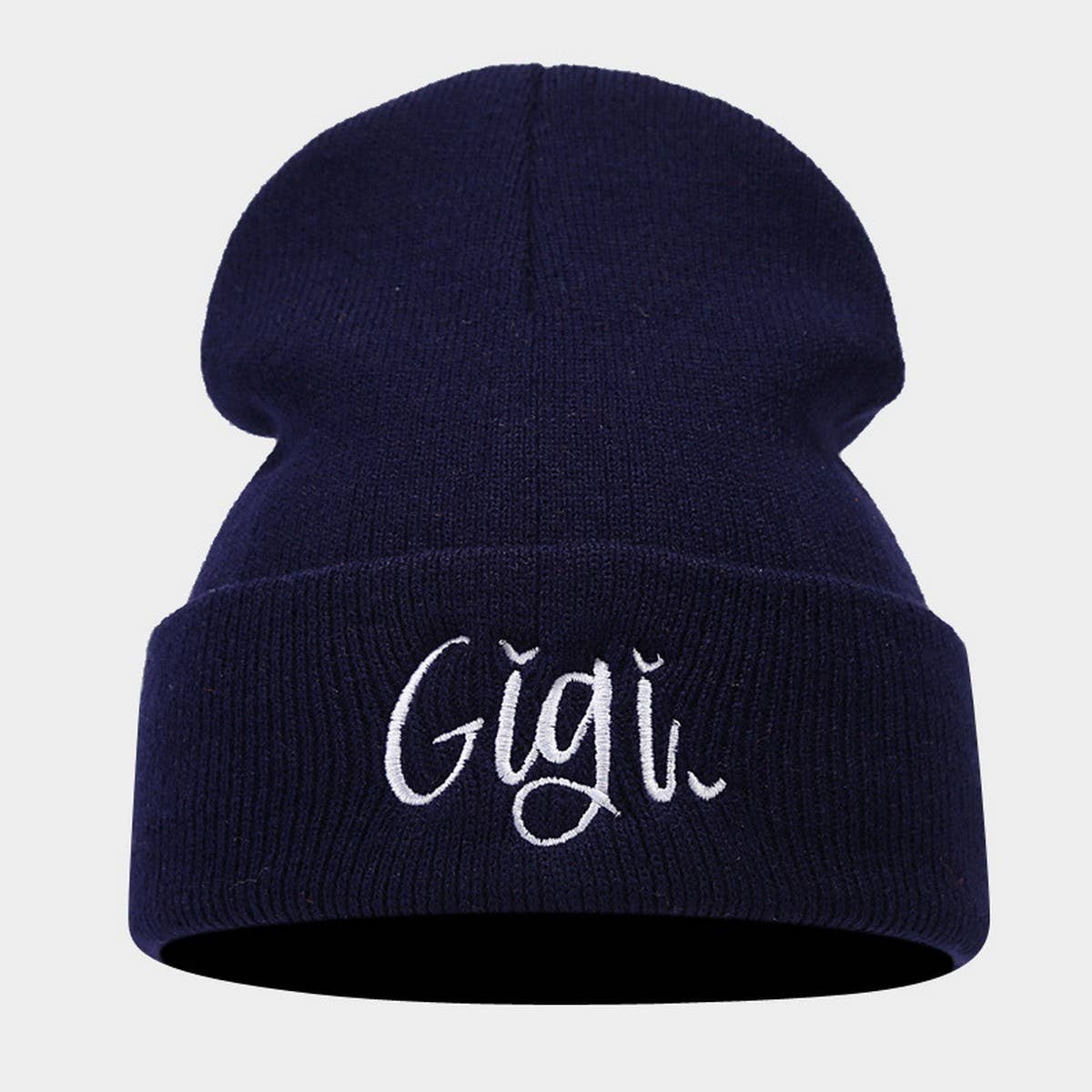 FASHIONABLE LETTER EMBROIDERY CASUAL KNITTED HAT_CWAH2118