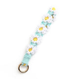 DAISY WRIST STRAP NORDIC WOVEN KEYCHAIN PENDANT_CWAB5023