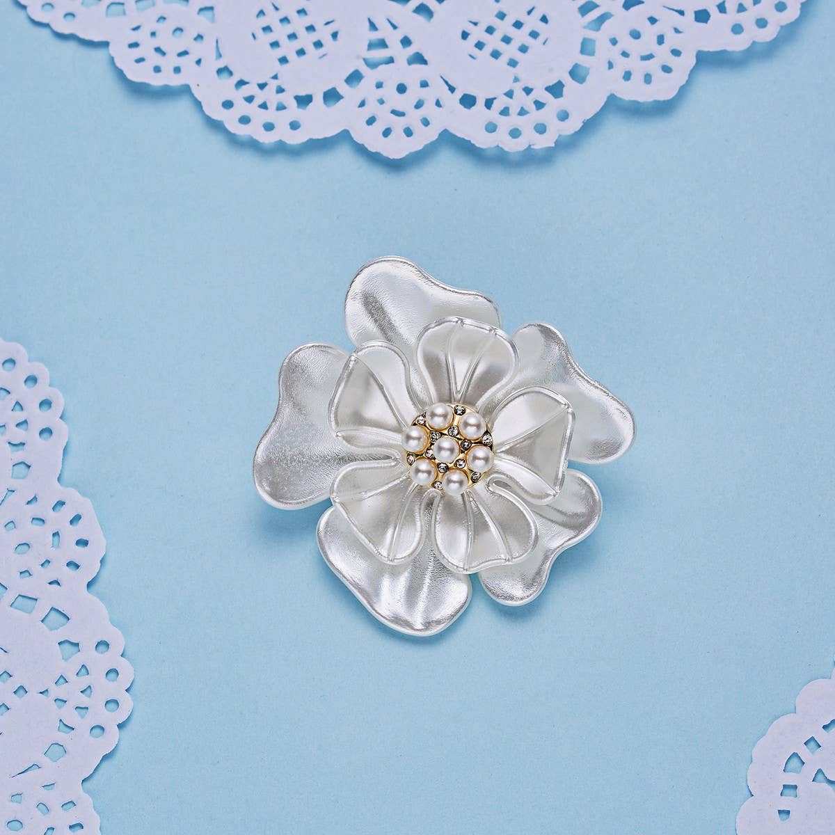 Cwaje2566_Camellia Classic Scarf Buckle Clothing Brooch
