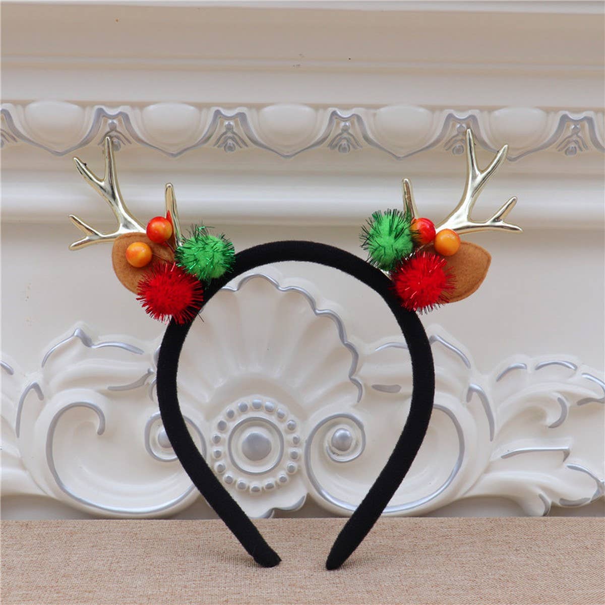 CHRISTMAS DEER ANTLERS CHILDRENS HEADBAND_CWAHA2737