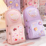 CUTE LARGE CAPACITY THREE LAYER PENCIL POUCH_CWAB2800