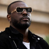 RETRO STEAMPUNK SUNGLASSES IRREGULAR SUNGLASSES_CWASG0555