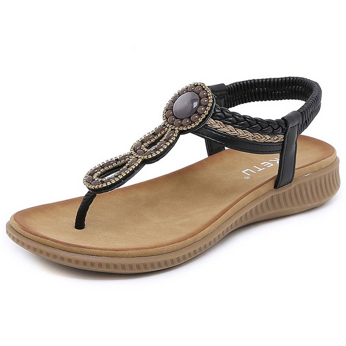 Womens Bohemian Sandals Round Toe Flats_Cwshs00240