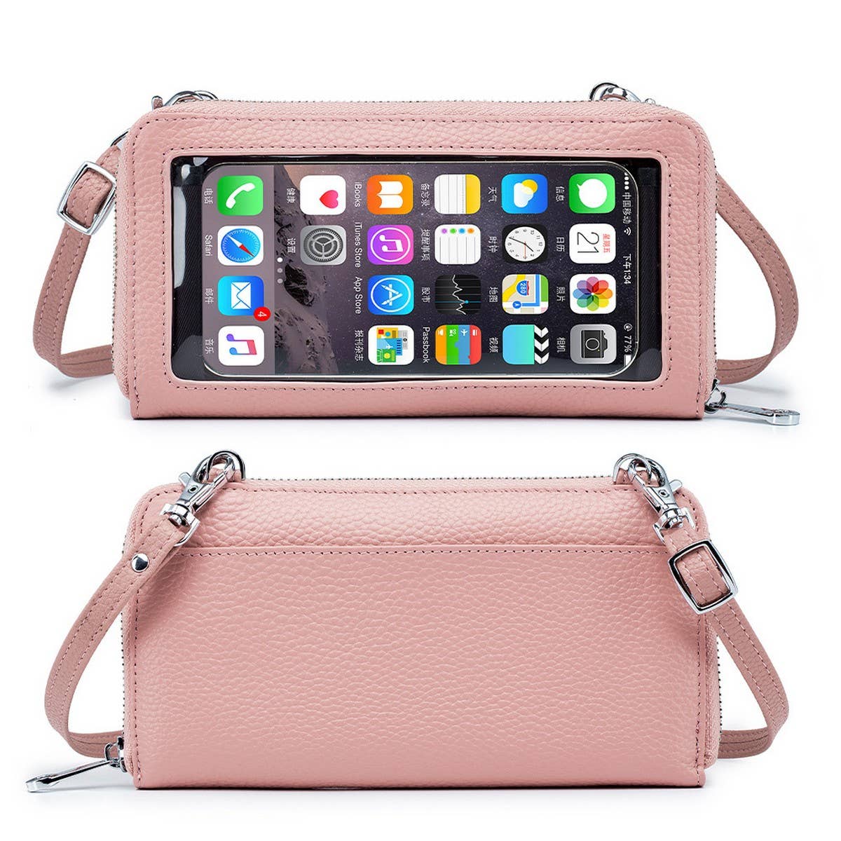 MINI CROSSBODY PHONE BAG GENUINE LEATHER WALLET_CWAB3730